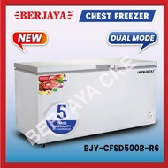 Berjaya Premium 425L Dual Chest Chiller & Freezer BJY-CFSD500B-R6 (White) 5 YEARS Compressor warrant
