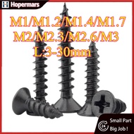 Black carbon steel KA countersunk self-tapping, wood screws, countersunk self-tapping screws, pointe