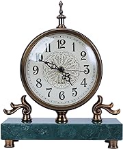 SUCCJJ Vintage Mantel Clock for Living Room Decor Above Fireplace,Mantle Clocks,Modern Table Clock Battery Operated,Antique Clocks for Shelf,Digital Anniversary Clock,Farmhouse Clock