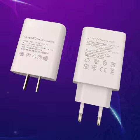 Original VIVO 44W Fast Charger EU US FlashCharge Power Adapter For VIVO Y19S Y37 Pro Y36 Y27S V27 IQ