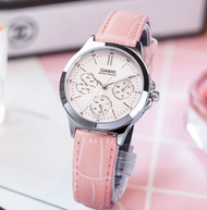 นาฬิกา CASIO รุ่น LTP-V300L-4A นาฬิกาผู้หญิง สายหนังสีชมพู สุดน่ารัก - สินค้าของแท้ 100% รับประกันสินค้า 1 ปี