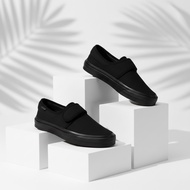 ERONS - SLIP ON TATIA FULL BLACK | FULL BLACK CANVAS SLIP-ON SHOES FOR MEN AND WOMEN