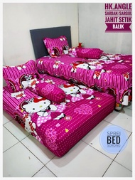 Sprei Sorong Karakter Hello Kitty Sorong Hello Kitty Murah No. 3 Double Size 120x200 - HK Birthday