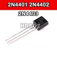 50PCS 2N4401 2N4402 2N4403 TO-92 NPN Low Power Triode IC