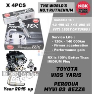 NGK Premium RX spark plug -  1.3L 1NRFE 1NRVE 1.5L 2NRFE 2NRVE ( Bolt On Turbo ) Myvi Gen3 Bezza Toy