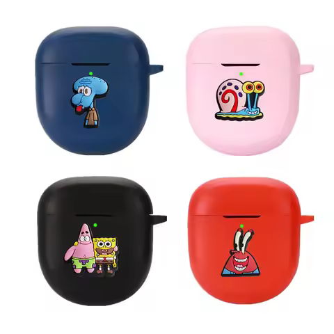 Potdemiel SpongeBob Silicone Earphone Case for Bose QuietComfort Ultra / Ultra Earbuds 2nd Gen / Qui