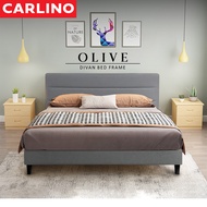 (*จัดส่งฟรี*)  MR CARLINO :OLIVE BED FRAME เตียง เตียงนอน ฐานเตียง+หัวเตียง คุณภาพดี แข็งแรงทนทาน DIVAN BED FRAME เตียงนอน 6 ฟุต เตียงนอน 5 ฟุต เตียงนอน3.5 ฟ