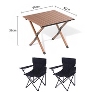 Terra Craft ชุดเซ็ท เก้าอี้แคมป์ปิ้ง เก้าอี้กลางแจ้ง  โต๊ะขากลม โต๊ะแคมป์ปิ้ง โต๊ะพับเหล็ก 150 กก. 6