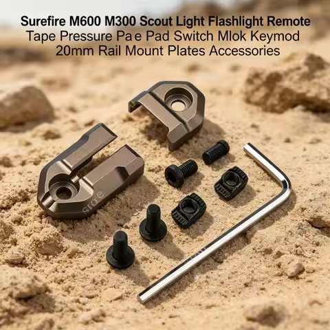Surefire M600 M300 Compatible Remote Pressure Pad Switch Mlok Keymod 20mm Rail Mount Accessories