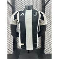Player version football jersey 24-25 Juventus home jersey football training jersey competition sports casual quick drying jersey