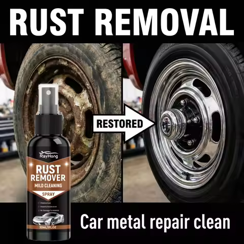Rust Remover Spray Rust Converter WD-40 Lubricant,Rim Cleaner Iron Remover for All Cars Anti Rust Cl