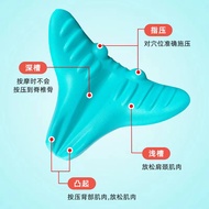 艺彩蝶枕骑升级款重力指压颈椎枕头部按摩枕护颈疗牵引U型枕 颈椎按摩枕【天蓝色】