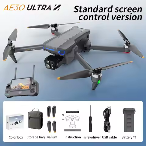 AE30 Max 6000M LCD SC GPS Drone 8K double caméra 6G Wifi FPV 3 axes cardan professionnel évitement d