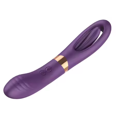Lisa hollow out double headed stick multi frequency strong vibration tongue licking teasing massage 