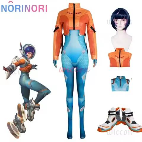 Overwatch 2 Juno Cosplay Costumes Wig Suit Fullset Shoes Support Hero Cloth Halloween Carnival Outfi