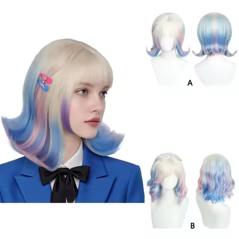 Enid Sinclair Cosplay Synthetic Wavy Short Curly Hair Suitable for Women's Daily Party Performance R
