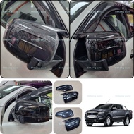 Ford ranger t6 t7 car side mirror frame cover accessories carbon fiber skhongauto