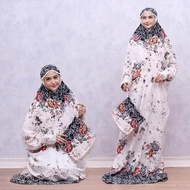 MUKENA BATIK JUMBO TERUSAN PUTIH