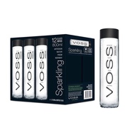 Voss Sparkling Mineral Water Glass 800 ml. 12 Bottle น้ำแร่ธรรมชาติ VOSS Sparkling ขวดแก้ว 800 มล. 12 ขวด