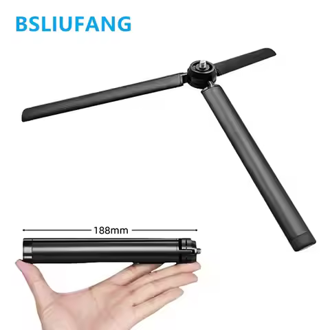 Stand for Smooth 4 DSLR Camera Video Camcorder Aluminum Alloy Holder Metal Mini Desktop Tripod with 
