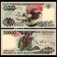 |||Termurah|| Indonesia 20000 Rupiah Cendrawasih Generasi Lama Uang