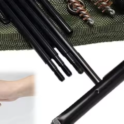 12pcs/Set Pistol Handguns Rod Cleaner Brush Tools with Pouch Cleaning Brush Kit Pistol Cleaner for .