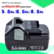 5Ah 6Ah 8Ah Li-Ion Battery Hitachi/Hikoki 18V Cordless Power Tools For Bsl1850 Bsl1860 Bcl1815 8