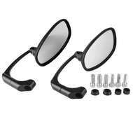 Motorcycle Black Rear Mirror Retro Moto Motorcycles Motorbike Scooters Oval Rearview Mirrors Side View Mirrors Cafe Racer