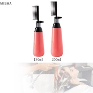 Misa Hair Colouring Comb Empty Hair Dye Bottle with Applicator Brush Dispensing Salon