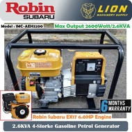 Robin Subaru 2.6KVA/2600Watt 4-Stroke Gasoline Petrol Generator IMC-AEH3200 - Original EX17 Robin Su