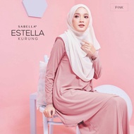 Sabella Estella Kurung Pink &amp; Dusty Blue XS