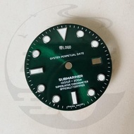 手表配件 黑 綠水鬼 GMT 鬼王表面 字面 表盤  適配2836 3135機芯