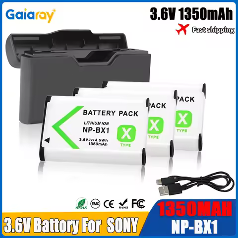 For SONY NP-BX1 npbx1 np bx1 Battery For Sony FDR-X3000R ZV-1 RX100 M7 M6 AS300 HX400 HX60 WX350 AS3