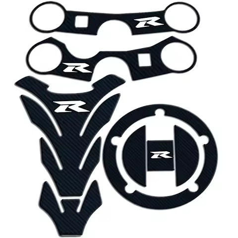 For SUZUKI GSXR GSX-R 600 750 K7 K8 K9 L1 L2 L3 L4 L5 Carbon Tank Cap Sticker Tank Pad Fork Triple T