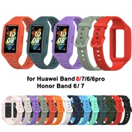 เคสสายรัดซิลิโคนสายรัดข้อมือเล่นกีฬาฝาครอบสำหรับ Huawei แบนด์8/Huawei band 9/แบนด์7/Huawei แบนด์6 6Pro/สายนาฬิกาอัจฉริยะ Honor Band 6 7