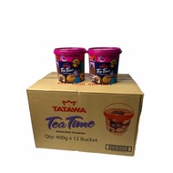 ✨ห้ามพลาด✨ TATAWA Tea Time Assorted Cookies 400g Bucket รุ่นถัง..นำเข้าจากมาเลเซีย1ลัง/บรรจุ 12 ถัง 