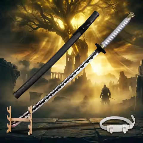 Elden Ring 104cm 40in Moon Style Plastic Katana Sword Sabre Blade Safe Unsharpened Cosplay Display C