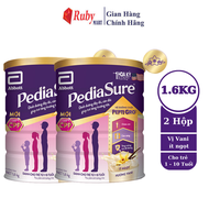 Combo 2 Lon Sữa bột Pediasure 1.6kg hương vani ít ngọt