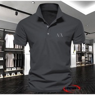 Latest T-Shirt POLO Shirt Collar Import polo men's/ women's ax Text silver Coolest Premium Quality