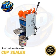 MESIN Cup Sealer Machine MT-D8BINTANG Plastic Cup Press Tool/ FREE 1 Roll of Plastic Sealer