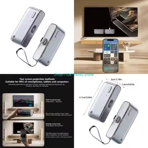 P5EA Radio Link Set 50m Transmission 4K Decoding Outlet Play Plan Consistent Laptops Tablets Project