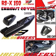 HONDA RSX RS-X 150   WINNER X EXHAUST CAP MUFFLER COVER CARBON