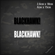 Blackhawk Gun Stickers Car Box