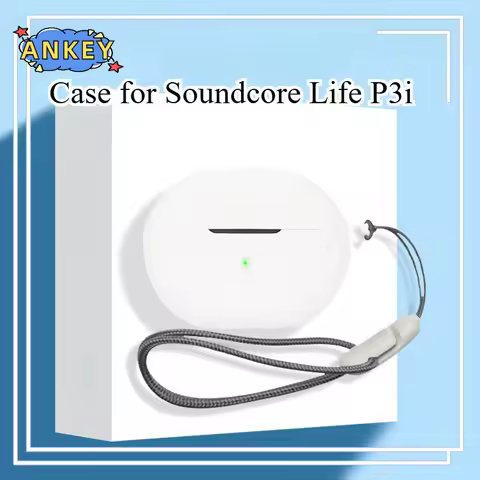 Case for Soundcore Life P3i Protective Silicone Cute Cartoon Covers Soundcore Life Note 3i Lanyard E