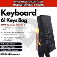 61 Keys Padded Keyboard Bag (2mm Padded) (KY01) 61keys electronic keyboard piano travel bag portable