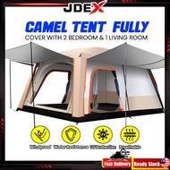 JDEX Khemah Unta Full Cover 8 -12 orang Family Camel Tent Large Outdoor Double Layers Khemah Camping