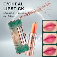 3Colour-In-1 Heart Lock Lipstick Non-Fading Non-Stick Matte Moisturizing Lipstick Long lasting lipst