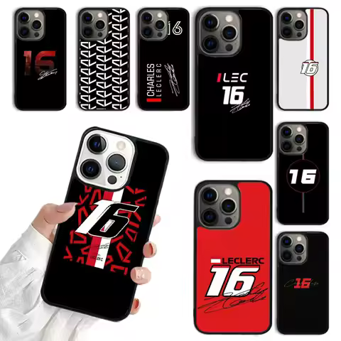 Formula 1 F1 Charles Leclerc Phone Case For iphone 16 15 14 plus 11 12 13 Pro XR XS Max coque Cover 