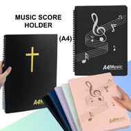 [Ready Stock] Happy New Year Gift 80 Sheets Music File Piano Score Folder Music Score Holder Binder 