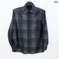 DAKS LONDON แท้ อก42 เสื้อเชิ๊ตแขนยาวลายสก๊อตสปอตหรูสุดเท่ห์